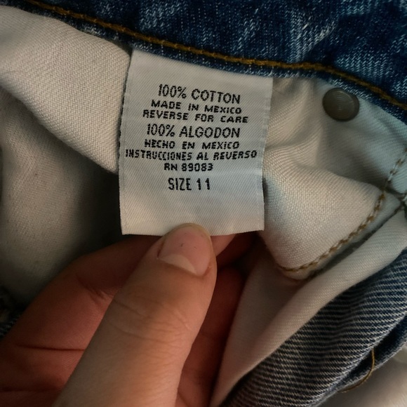 TRUE Y2K Vintage LEI Denim Short Shorts Women’s Size 11 - Picture 3 of 4